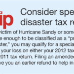 Consider Special Disaster Tax Relief
