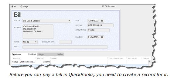 Keeping Track of Bill Due Dates in QuickBooks
